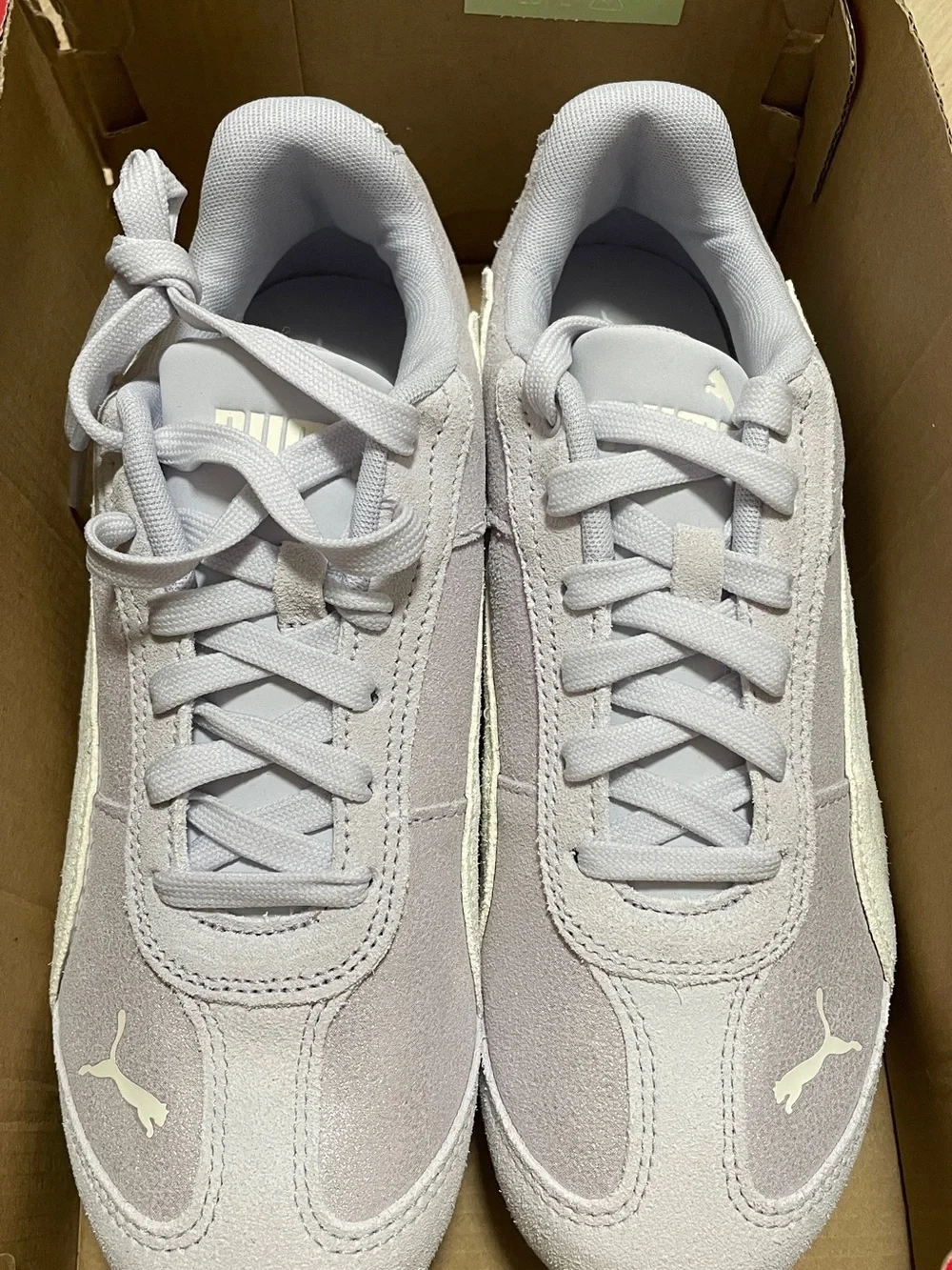 Puma Women’s Low-Top Sneakers in Lavender and Cream